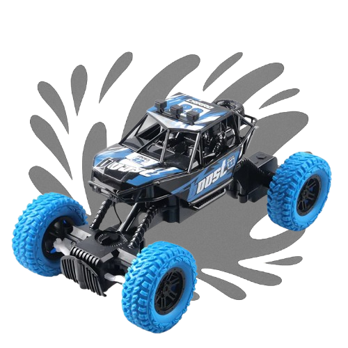 Ferngesteuertes Auto ab 6 Jahren | Offroad-Design mit Gummibereifung, USB-Ladung & LED-Beleuchtung | RC Spielzeug für Kinder