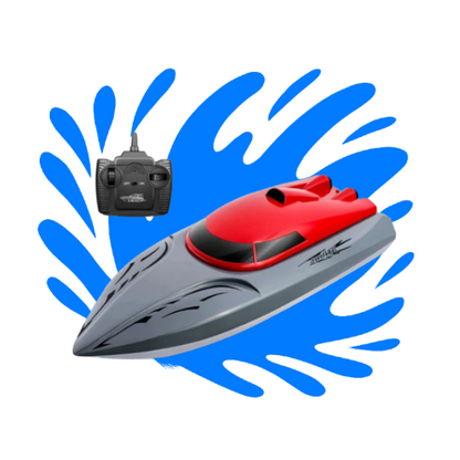 Ferngesteuertes Boot ab 8 Jahren | Speedboot mit 20 km/h, Doppelpropeller, Batterieanzeige bei niedrigem Stand | Spielzeugboot mit Fernbedienung