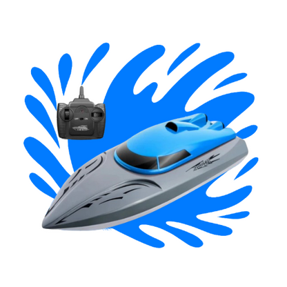 Ferngesteuertes Boot ab 8 Jahren | Speedboot mit 20 km/h, Doppelpropeller, Batterieanzeige bei niedrigem Stand | Spielzeugboot mit Fernbedienung
