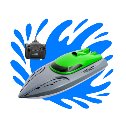 Ferngesteuertes Boot ab 8 Jahren | Speedboot mit 20 km/h, Doppelpropeller, Batterieanzeige bei niedrigem Stand | Spielzeugboot mit Fernbedienung